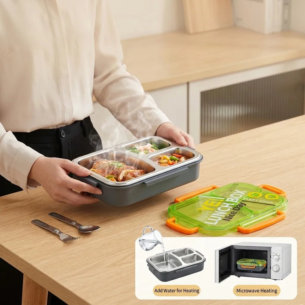 กล่องอาหารกลางวันสแตนเลส 304 ส - Meal Prep Or Prep Meal บทวิจารณ์และราคา