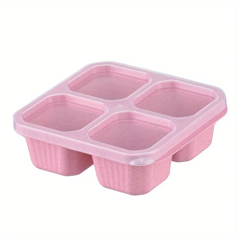 กล่องขนมขบเคี้ยวที่มีสี่ฝาปิดโ - Meal Prep Kitchen บทวิจารณ์และราคา