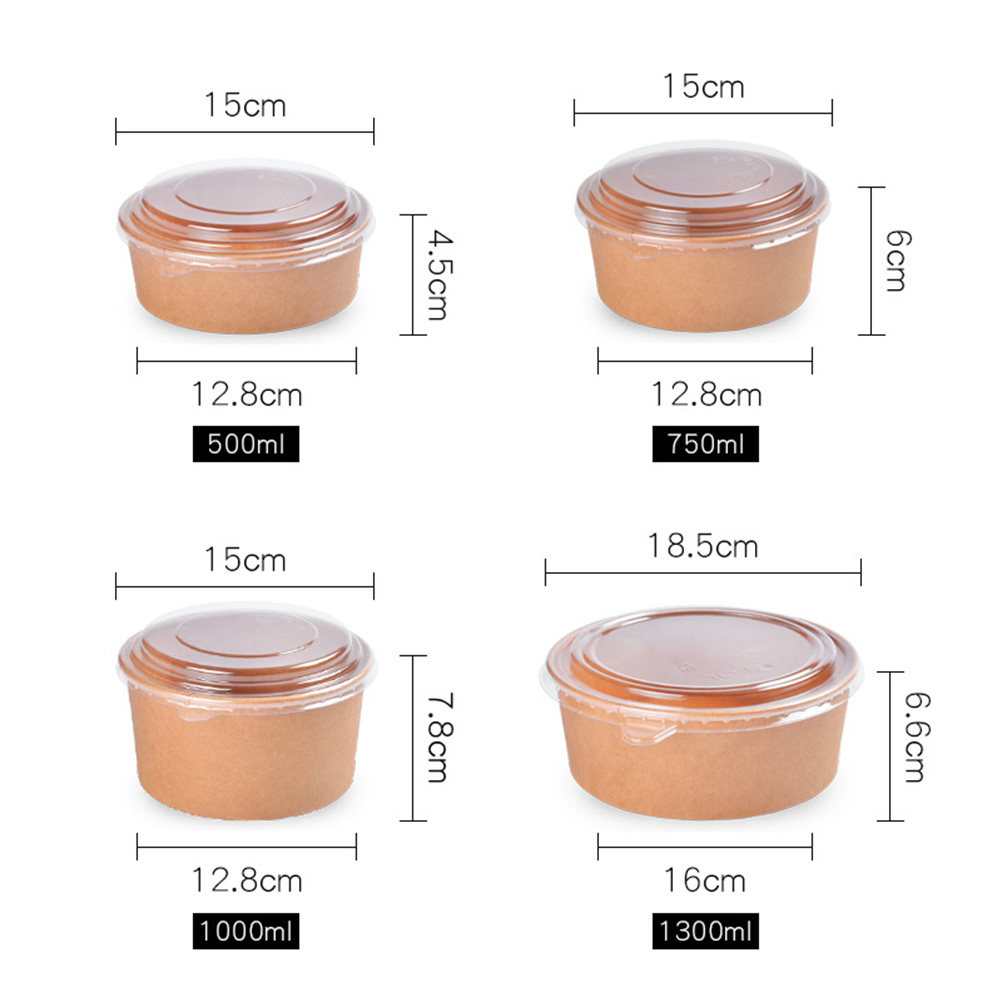 ชามกระดาษคราฟท์ 20 ชิ้น ภาชนะเ - Meal Prep Bowl บทวิจารณ์และราคา